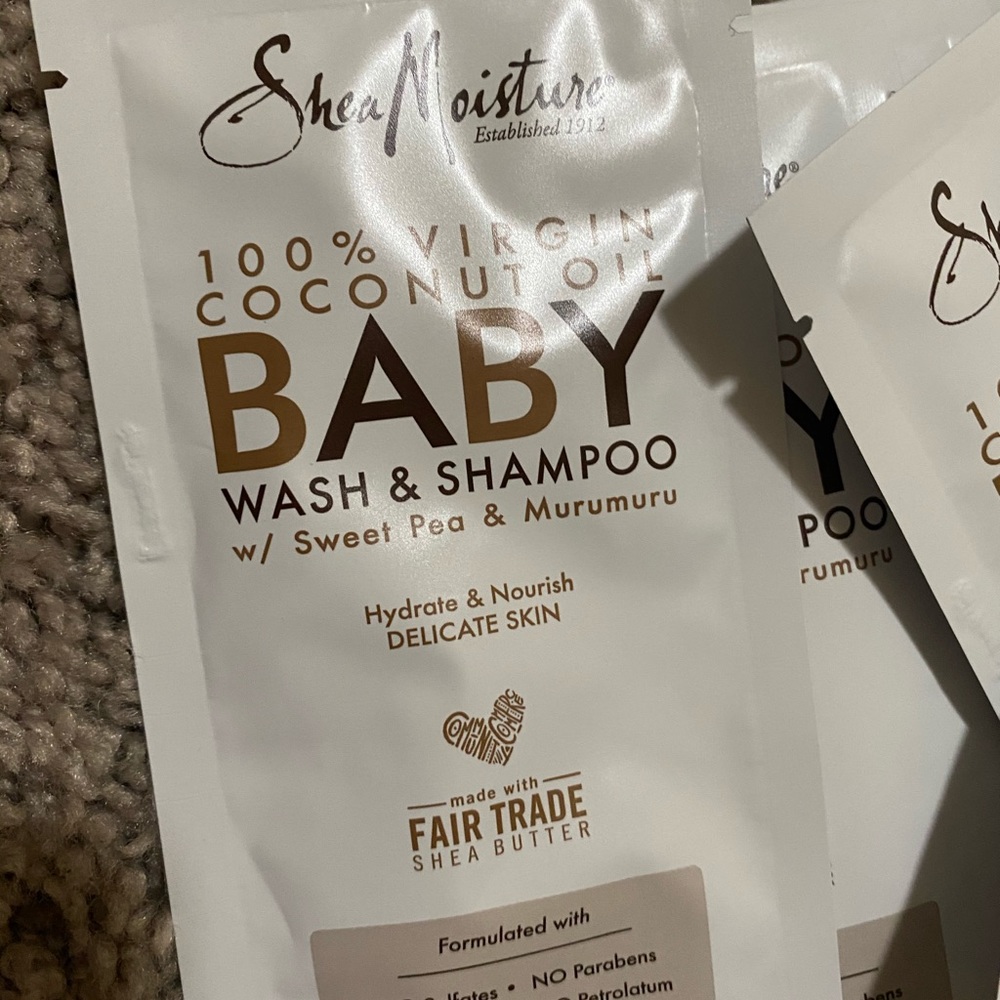 NEW 10 Shea Moisture Baby Wash & Shampoo 15ml